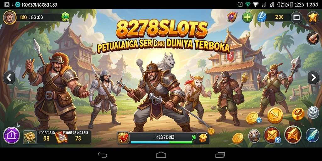 Tampilan gameplay seru di dunia terbuka 8278SLOTS.