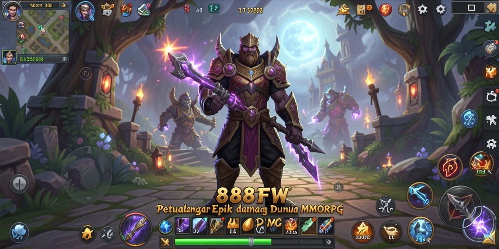 Tangkapan layar menampilkan aksi mendebarkan dalam permainan MMORPG.