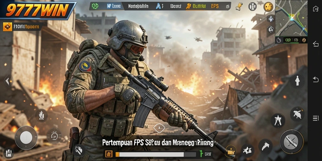 Screenshot gameplay 9777WIN menampilkan aksi tembak-menembak yang mendebarkan.