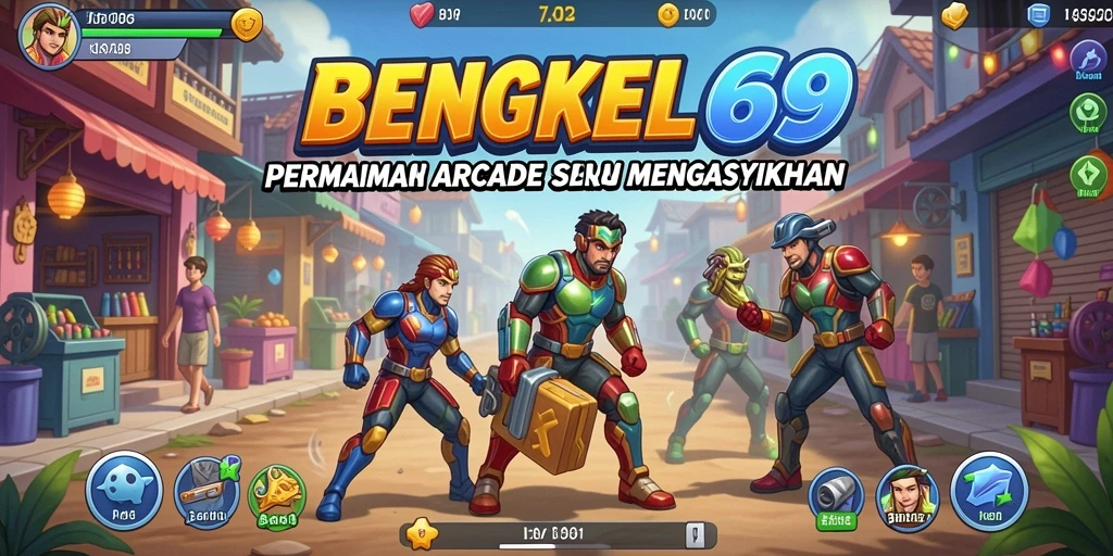 Menampilkan gameplay BENGKEL69 yang seru dan penuh tantangan.