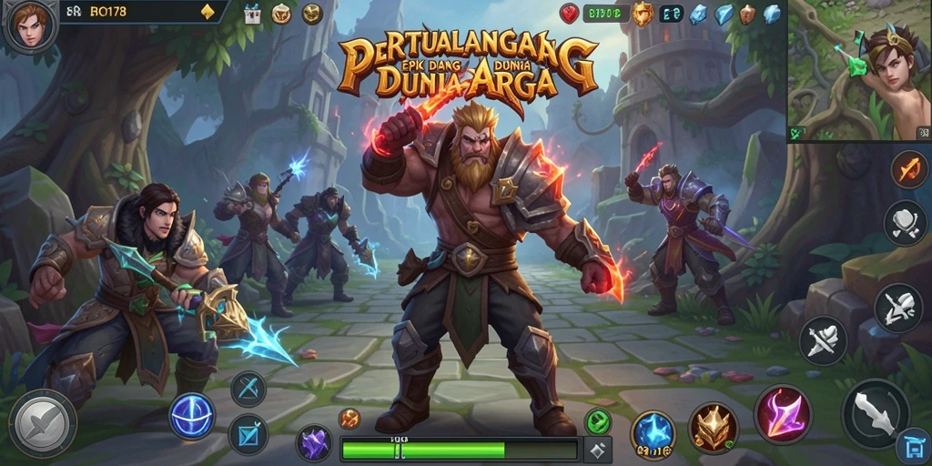 Tangkapan layar gameplay ARPG yang mendebarkan dalam BRO178.