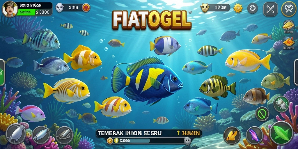 Tampilan gameplay FIATOGEL yang menarik di dunia Tembak Ikan.