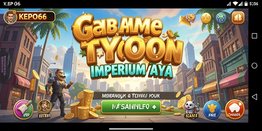 Gameplay seru KEPO66 yang memungkinkan Anda membangun bisnis impian.