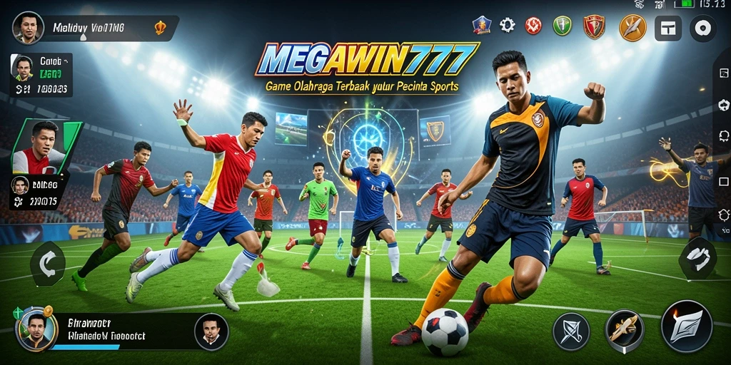 Tampilan gameplay MEGAWIN777 yang mendebarkan dan penuh aksi olahraga.