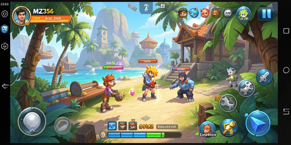 Tampilan cerah dan menarik dari gameplay MZ356 yang mengasyikkan.
