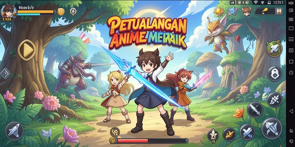 Tangkapan layar gameplay <strong>N06</strong> menampilkan karakter anime yang menawan.