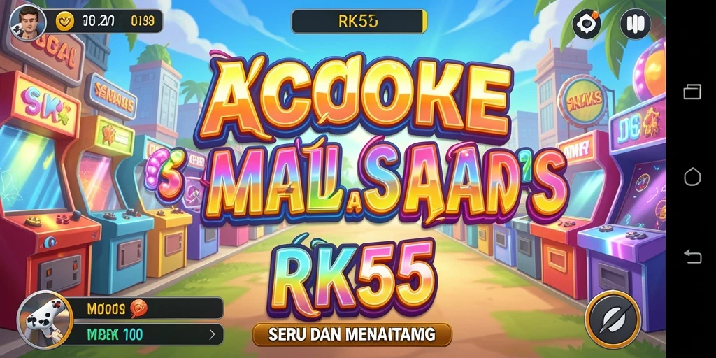 Tangkapan layar RK55 menampilkan gameplay seru dan menantang di level tinggi.