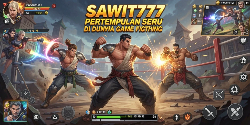 Tampilan gameplay pertarungan seru di SAWIT777.