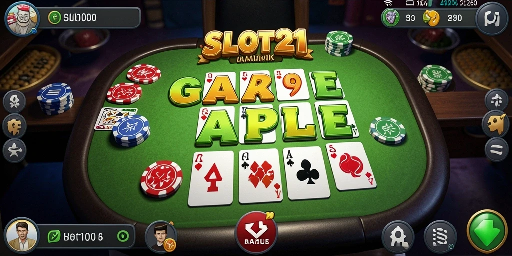 Tampilan gameplay seru dari SLOT21 dengan keceriaan permainan Gaple.