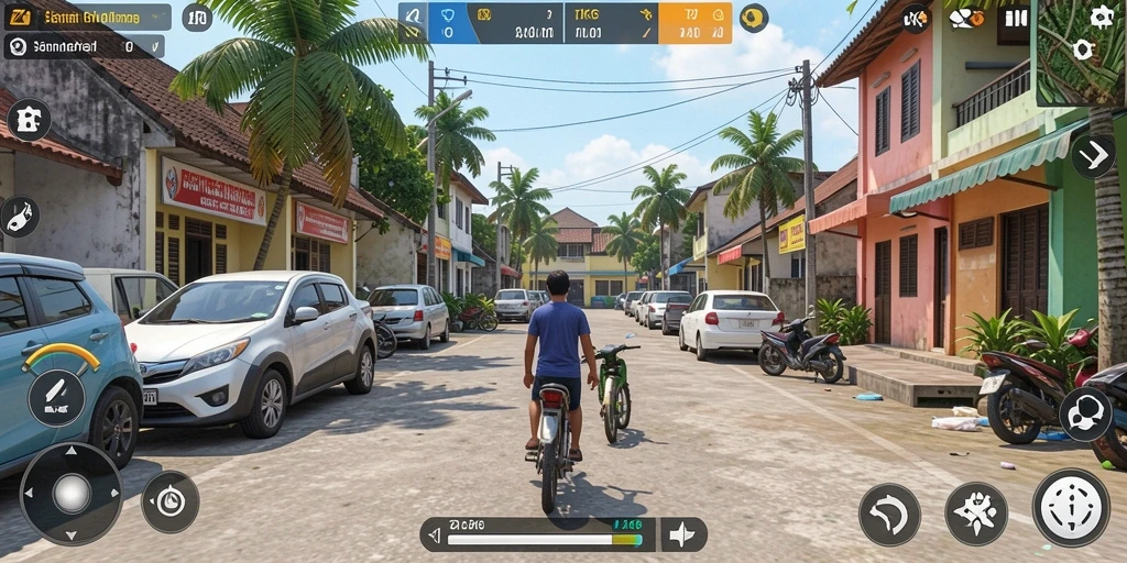 Screenshot ZK6 menampilkan aksi gameplay simulasi yang seru.