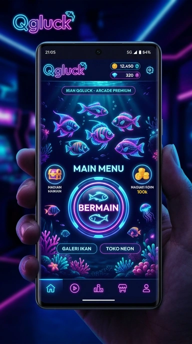 Screenshot qgluck menampilkan berbagai kategori aplikasi yang tersedia.